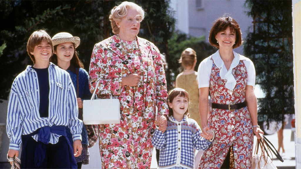 Affisch för specialvisning av Välkommen Mrs. Doubtfire