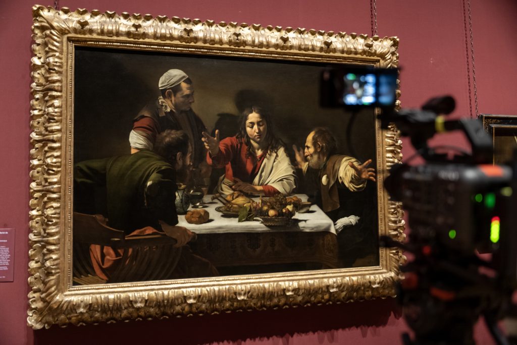 Affisch för specialvisning av Caravaggio