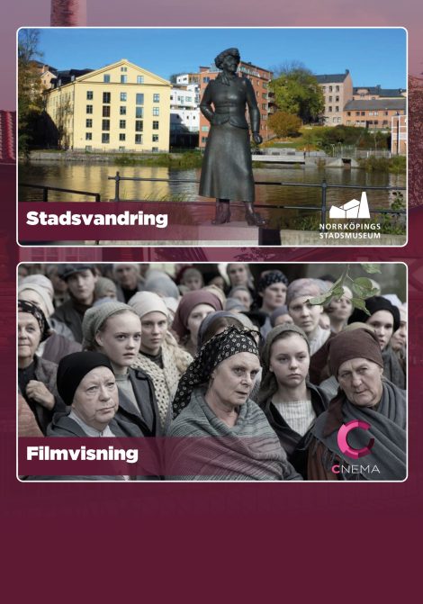 Filmposter för Moa Martinson: stadsvandring och filmvisning 14:45