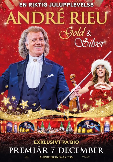 Filmposter för André Rieu’s 2024 Christmas concert: Gold and Silv