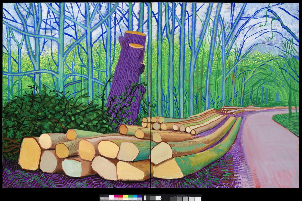 Affisch för specialvisning av David Hockney at the Royal Academy of Arts
