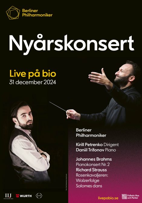 Filmposter för Berlinfilharmonikernas nyårskonsert 2024