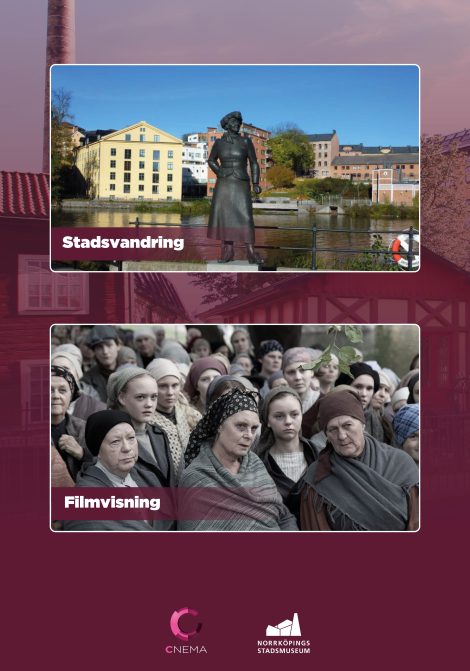 Filmposter för Moa Martinson: stadsvandring och filmvisning 14:45