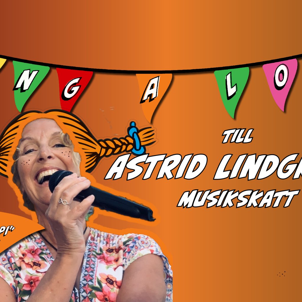 Affisch för specialvisning av Astrid Lindgren Sing-a-long